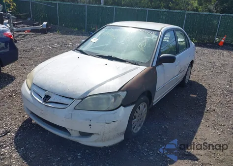 2005 Honda Civic Lx из США, поврежденный, VIN 2HGES16525H529351